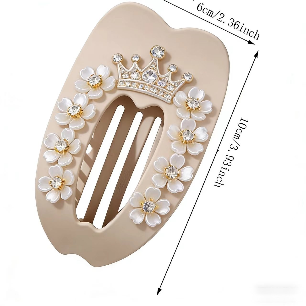 우아한 흰색과 금색 플라스틱 꽃 50개, 눈부신 장식  - Jewelry Making For Adults 리뷰 및 가격