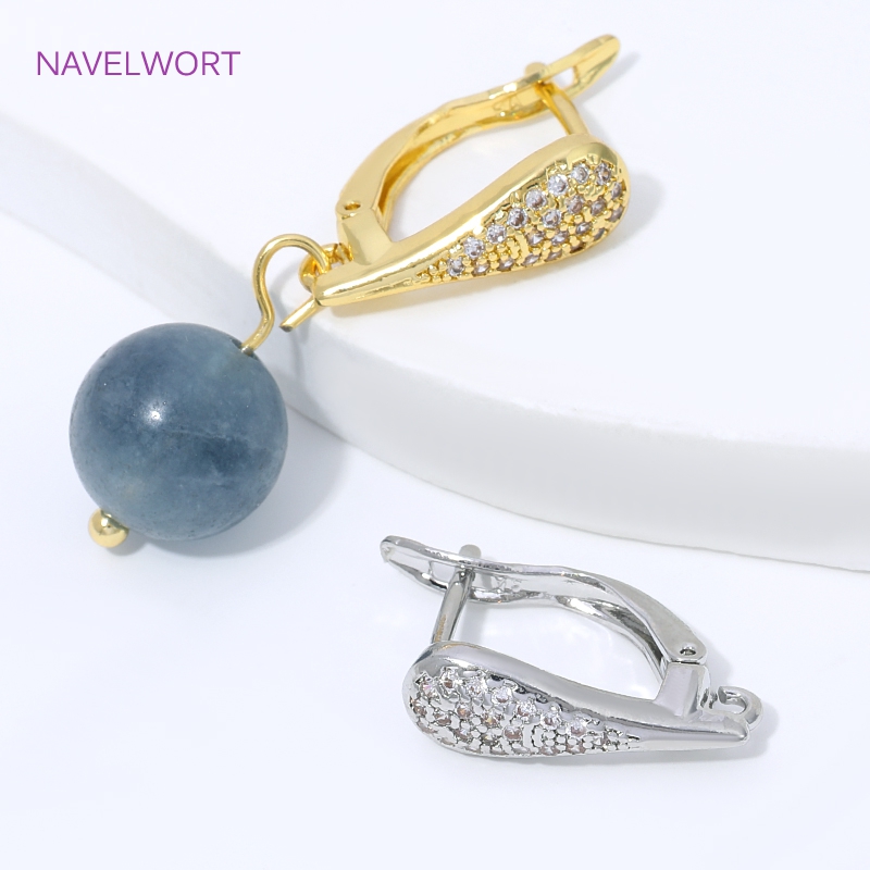 18K 금도금 부채꼴 꽃 귀걸이 고리, 황동 기본 고정 - Jewelry Making Ideas 리뷰 및 가격