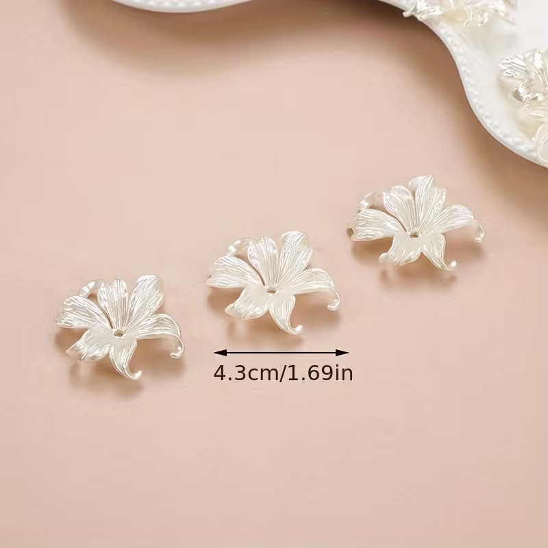 20pcs 화이트 빅 아이리스 플라워 비즈 쥬얼리 만들 - Jewelry Making For Adults 리뷰 및 가격