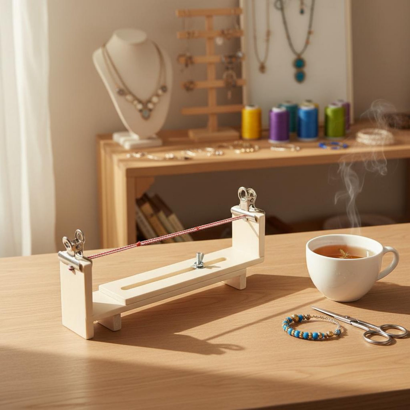 팔찌 땋기 도구 사용하기 쉬운 팔찌 제작 지그 실 엮기 - Jewelry Making Jig 리뷰 및 가격