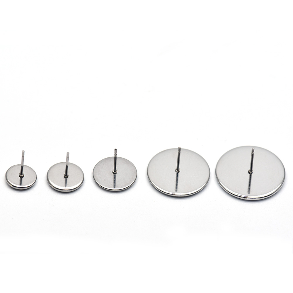 10개 316 스테인리스 스틸 블랭크 귀걸이 스터드 포 - Jewelry Making Tray 리뷰 및 가격