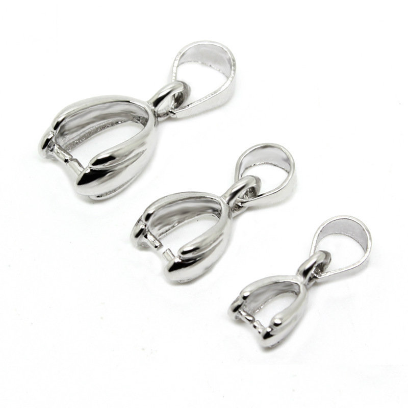 10Pcs 925 스털링 실버 도금 구리 펜던트 핀치  - Jewelry Making Silver 리뷰 및 가격