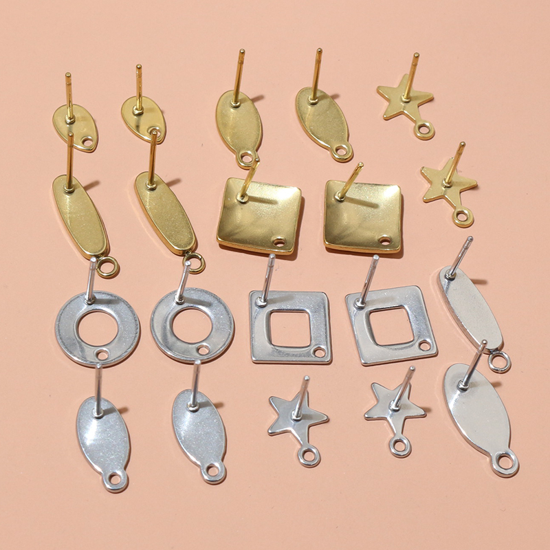 20pcs 스테인레스 스틸 공예 귀걸이 스터드 기하학적 - Jewelry Making Ideas 리뷰 및 가격