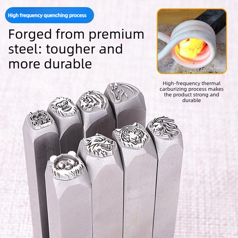 동물 머리 모양 스틸 스탬프 펀치, 사자/늑대 무늬 각 - Jewelry Making Jig 리뷰 및 가격