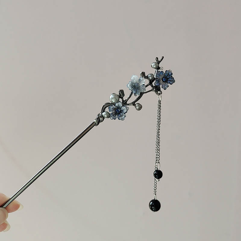 클래식 헤어 스틱 젓가락 잉크 컬러 꽃 금속 프린지 헤 - Jewelry Making For Adults 리뷰 및 가격