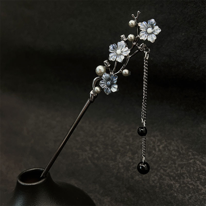 클래식 헤어 스틱 젓가락 잉크 컬러 꽃 금속 프린지 헤 - Jewelry Making For Adults 리뷰 및 가격