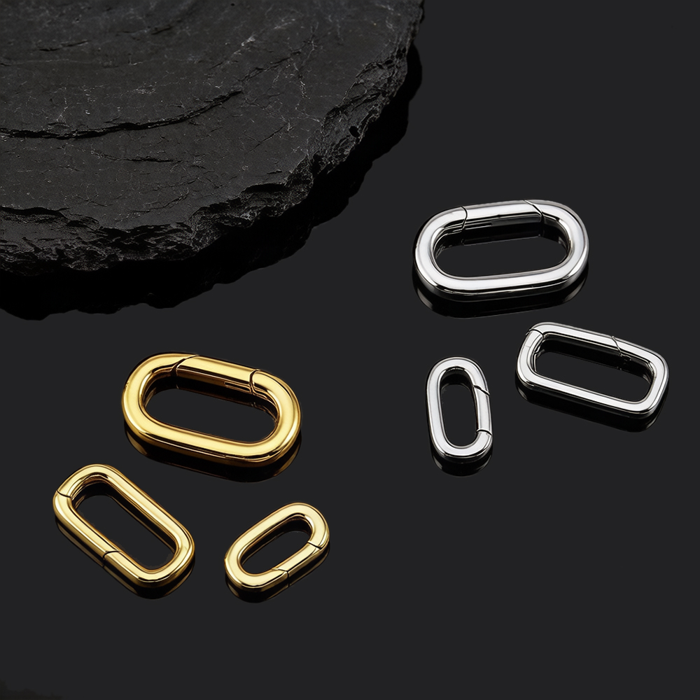 2개 18K 금도금 오벌 카라비너 목걸이 클래스프 스프 - Jewelry Making Gold 리뷰 및 가격