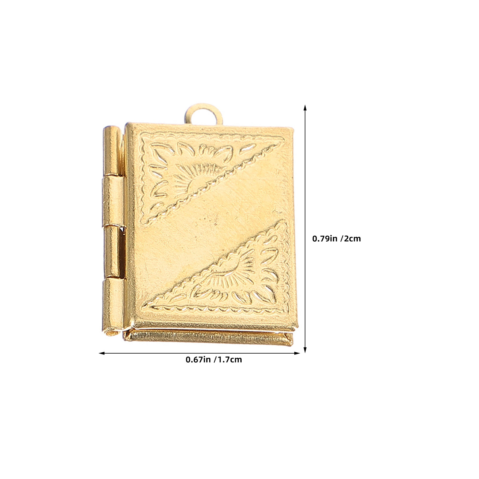20개 구리 직사각형 책 모양 로켓 참 0.8x0.67 - Jewelry Making Books 리뷰 및 가격